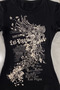 Black Las Vegas Rebels Grunge Y2K Short Sleeve Blouse - 3