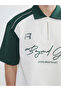 White Polo Collar Printed Men's T-Shirt from Güli̇s Gi̇yi̇m - 3