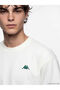 Ecru Crew Neck Printed Unisex Sports T-Shirt - 6