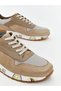 Beige Suede Look Men's Sports Shoes - 3
