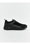 Black Genuine Leather Lace-Up Men's Sports Shoes - 2