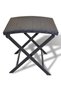 Folding stool, black, polyrattan - 2