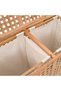 Laundry basket, 87.5x46x67 cm, solid walnut wood - 5