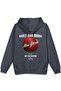 Basketball New York Back Printed Hooded Half Oversized Sweatshirt Smoked Hoodie 1420