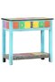 Hand-painted console table, 80 x 35 x 75 cm, solid mango wood