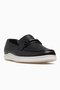 Men's Genuine Leather Buckle Detail Casual Shoes 26Y 191074 m Black - 4