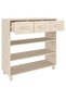 Console table, honey brown, 90x35x90 cm, solid pine wood - 7