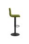 Bar stools, 2 pcs., light green, Velvet - 5