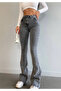 Dodge Smoked Spanish Flare Women's Colorfast Power Lycra Shaping / Sculpting Jeans - 2
