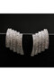 Silver Tone Baguette Step Earrings – Geometric Sparkling Statement Design - 3