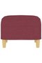 Stool, wine red, 60x50x41 cm, textile - 4