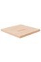 Square table top, 60x60x4 cm, solid untreated oak wood