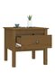 Side table, honey brown, 50x50x49 cm, solid pine wood - 5