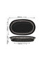 🍔   10-Piece Plastic Hamburger Basket, Potato, Nachos Serving Basket, Restaurant Basket-Black - 4