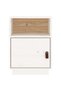 Bedside tables, 2 pcs., white, 40x34x55 cm, solid pine wood - 6