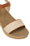 409064.Z6Fx Tan Women Wedge Heel Sandals - 7