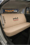 Kia Logo Auto Seat Cover Front Rear Set – Combed Cotton Stretch Fabric Universal Seat Protector Service Cover - 3