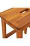 2-step stool, 40x38x50 cm, solid acacia wood - 7