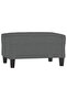 Stool, dark gray, 70x55x41 cm, textile - 2