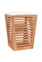 Bathroom stool, 40.5x40.5x56 cm, solid walnut wood - 2