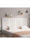 Wall-mounted headboard, white, 166x3x91.5 cm, solid pine wood