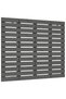 Wall-mounted headboard, gray, 81x3x91.5 cm, solid pine wood - 2