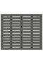 Wall-mounted headboard, gray, 81x3x91.5 cm, solid pine wood - 4