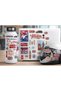 London Themed Sticker Set 22X30 cm – England London Sticker Set, Laptop & Luggage Sticker