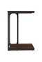 Side table, brown oak, 40x30x60 cm, processed wood - 5
