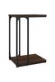 Side table, brown oak, 40x30x60 cm, processed wood - 2