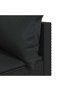 Garden corner sofas with cushions 2 pcs. black polyrattan - 7