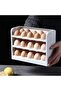30-Grid Egg Storage Rack, Transparent Fridge Organizer with Separate Slots, Space Saving