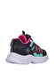 304 Orthopedic Girl's Black/Fuchsia Comfortable Sneakers - 5