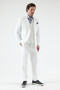Pique Men's White Poly Viscose Fabric Knitted Jacket+Pants+ Vest Set Slim Fit Suit - 7