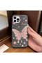 iPhone 14 Plus/15 Plus Compatible Beautiful Butterfly Patterned Leather Textured Phone Case - 3