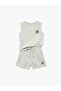 Baby Boy Cotton Piece Printed Tank Top and Shorts Set - Set of 2 - 2