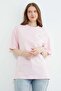 Metal-Accented Crew Neck Casual T-Shirt - 2