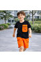 Zipplay Boys' Summer Set Zippered Pocket Detailed - 3