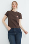 Floral Embroidered Crew Neck T-Shirt - 4
