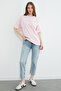 Metal-Accented Crew Neck Casual T-Shirt - 3
