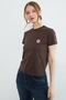 Floral Embroidered Crew Neck T-Shirt - 7