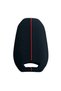 Peugeot Key Case Cover, Black Red Honeycomb Patterned with Headlight Switch, 308 508 2008 3008 5008 - 2