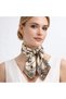 Women's Scarf 2-Piece Set 50X50 Square Bandana Scarf Rayon Italian Stitched Neck Scarf Hair Bandana - 4