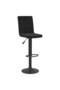 Bar stool, black, Velvet - 2