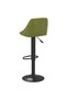 Bar stool, light green, Velvet - 4