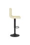 Bar stool, cream, fabric - 4