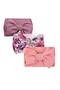 - Mira Assorted Big Ribbon Bow Headband for Babies -Purple Floral Print - 4