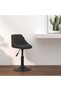 Scaun de bar, negru, catifea