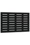 Wall-mounted headboard, black, 106x3x63 cm, solid pine wood - 2