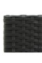Bar stools, 4 pcs., black, polyrattan - 5